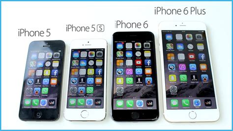 iPhone 6 Plus vs 6 vs 5S vs 5C vs 5 vs 4S vs 4 vs 3GS vs 3G vs 